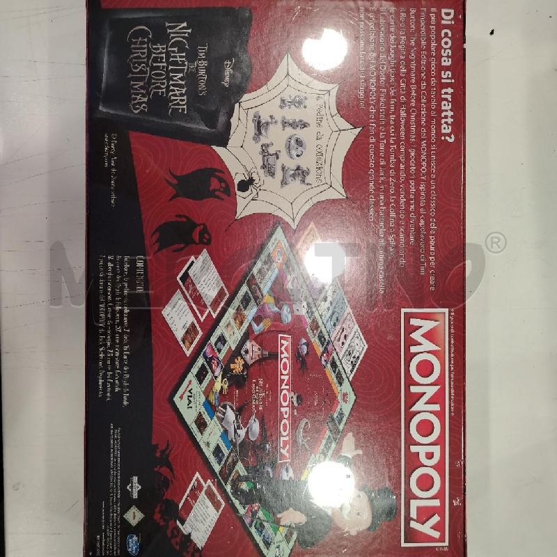 MONOPOLY NIGHTMARE BEFORE CHRISTMAS SIG | Mercatino dell'Usato Roma viale tirreno 2