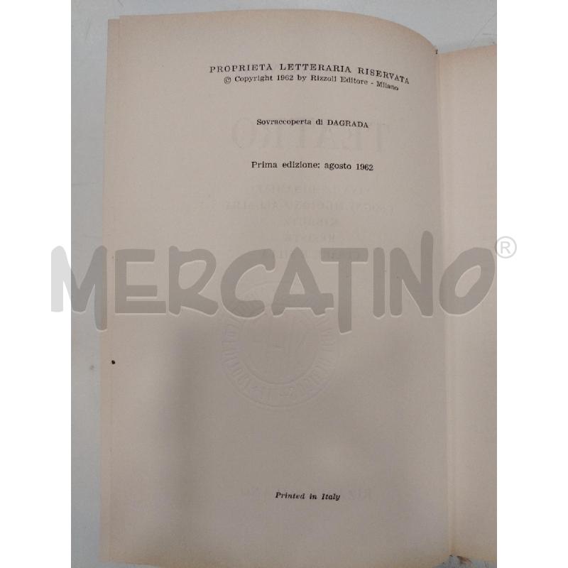 MONTANELLI TEATRO RIZZOLI | Mercatino dell'Usato Roma viale tirreno 2