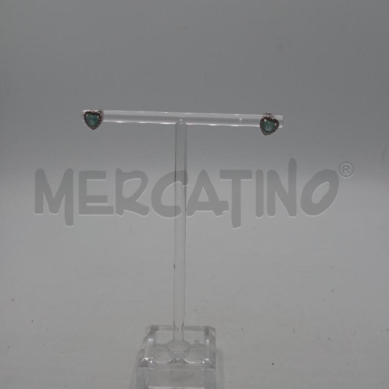ORECCHINI ARGENTATO CUORE CE  | Mercatino dell'Usato Roma viale tirreno 1