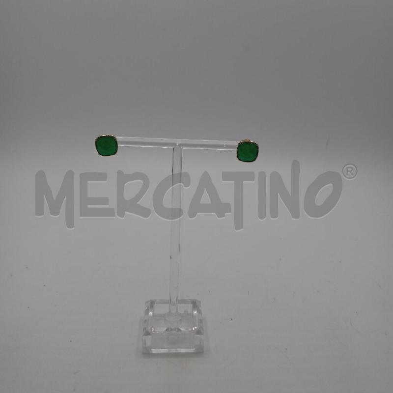 ORECCHINI ARGENTATO QUADRATO SFACC VE  | Mercatino dell'Usato Roma viale tirreno 1