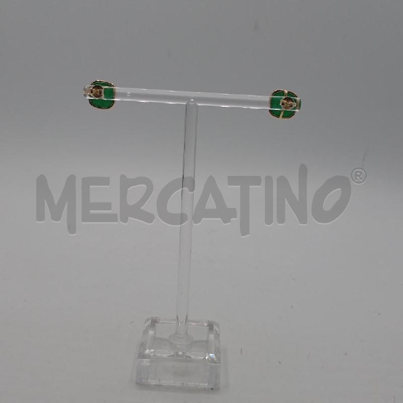 ORECCHINI ARGENTATO QUADRATO SFACC VE  | Mercatino dell'Usato Roma viale tirreno 2