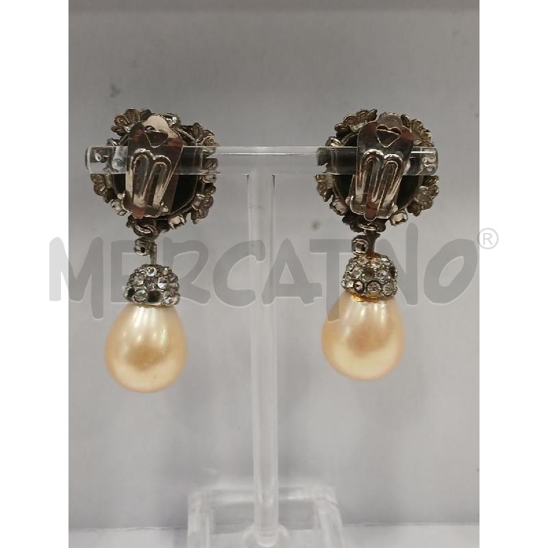 ORECCHINI CASCIO CLIP FIORI GR PEND SFERA BE  | Mercatino dell'Usato Roma viale tirreno 3