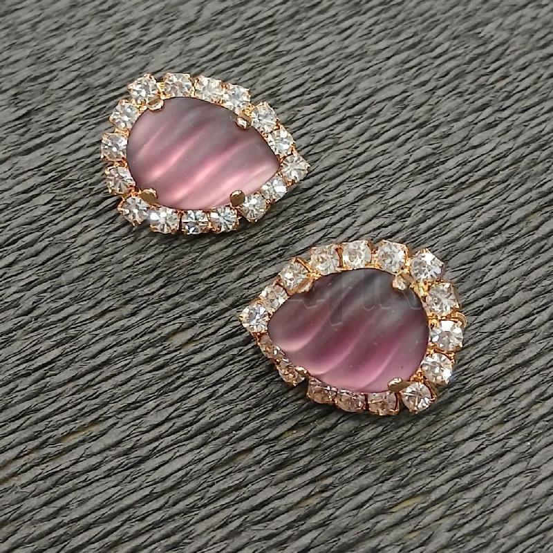 ORECCHINI CLIP MAKULA GOCCIA VI C/STRASS | Mercatino dell'Usato Roma viale tirreno 1