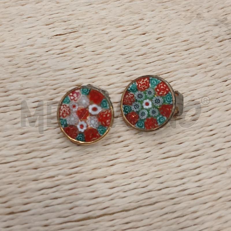 ORECCHINI CLIP MURRINA FIORI RSS BI VE  | Mercatino dell'Usato Roma viale tirreno 1