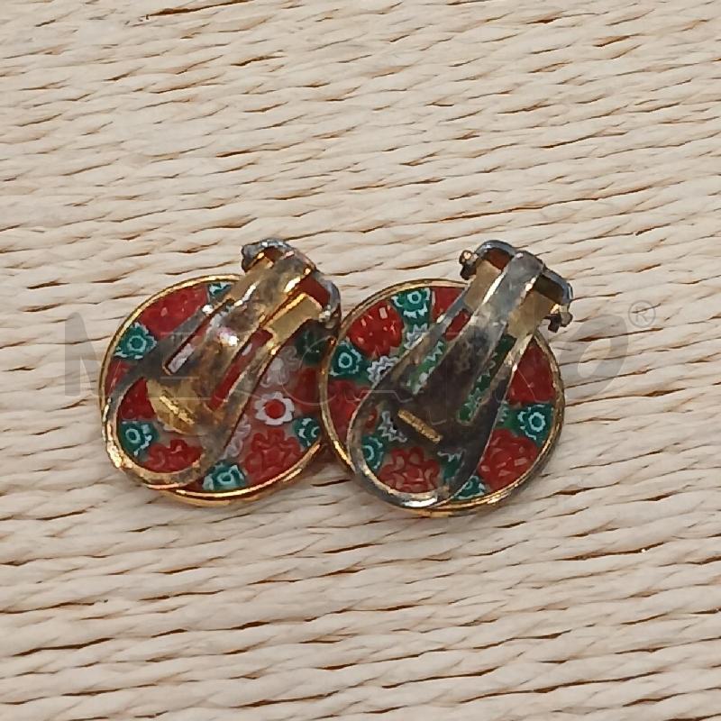 ORECCHINI CLIP MURRINA FIORI RSS BI VE  | Mercatino dell'Usato Roma viale tirreno 2