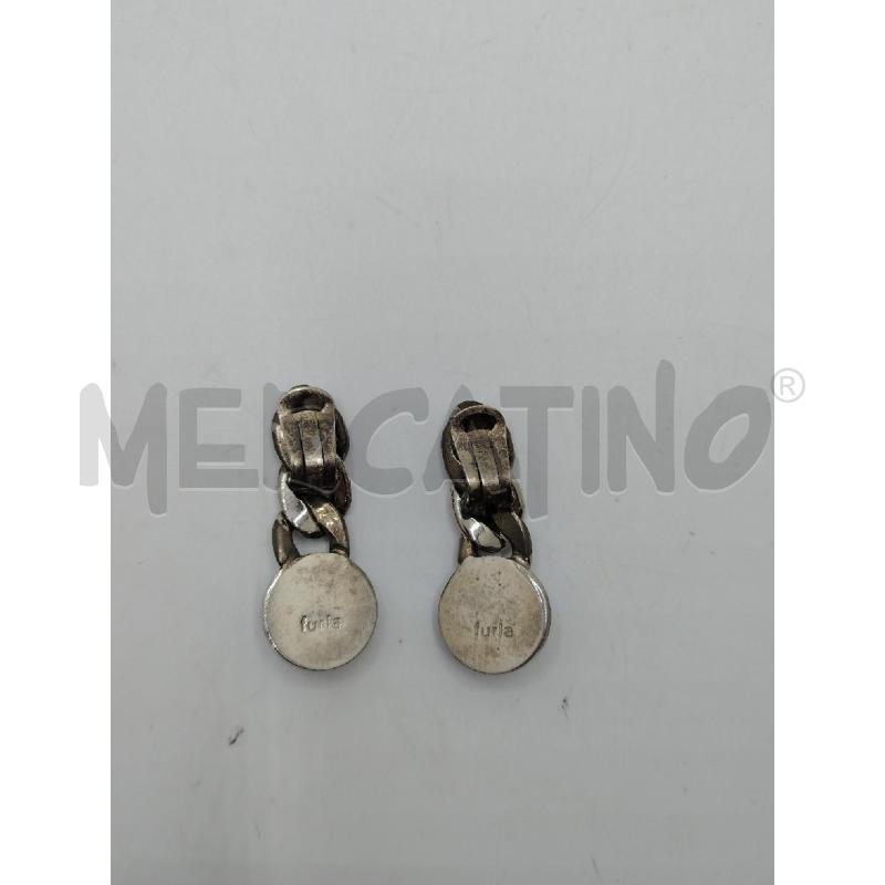 ORECCHINI CLIP VINTAGE CATENA PUNTO LUCE PEND  | Mercatino dell'Usato Roma viale tirreno 2