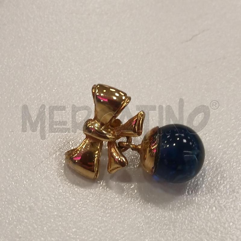 ORECCHINI MET FIOCCO GI SFERA BL | Mercatino dell'Usato Roma viale tirreno 2