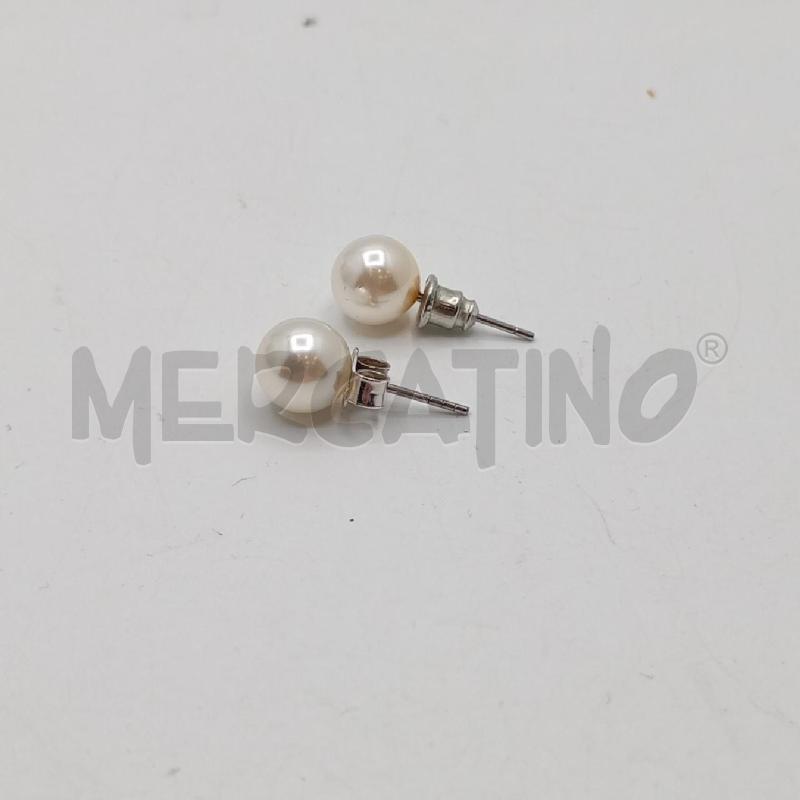 ORECCHINI MET PERLINA BI  | Mercatino dell'Usato Roma viale tirreno 2