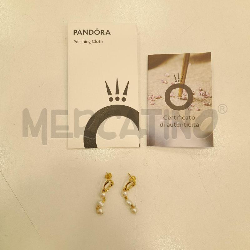 ORECCHINI PANDORA GI PERLE FIUME  | Mercatino dell'Usato Roma viale tirreno 1