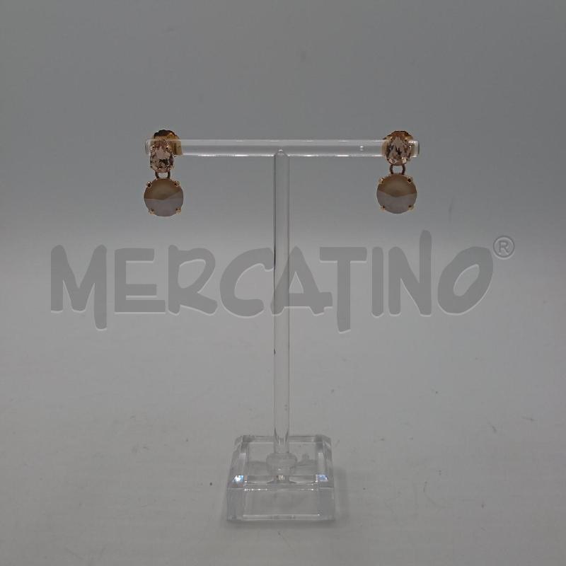 ORECCHINI PAVIE GOCCIA TONDO RS CHIARO | Mercatino dell'Usato Roma viale tirreno 1