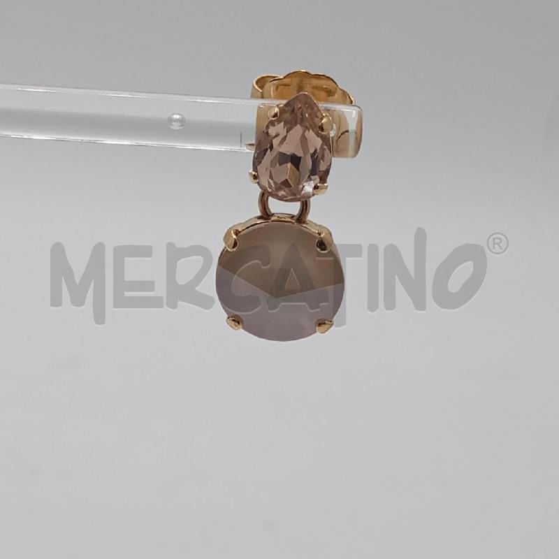 ORECCHINI PAVIE GOCCIA TONDO RS CHIARO | Mercatino dell'Usato Roma viale tirreno 3