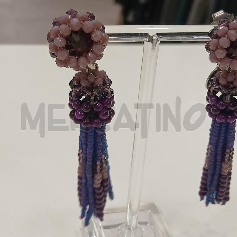 ORECCHINI SODINI PENDENTI PERLINE STRASS VI | Mercatino dell'Usato Roma viale tirreno 2