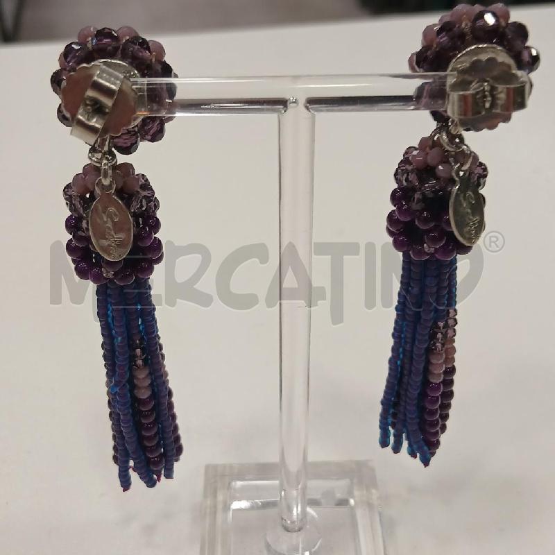 ORECCHINI SODINI PENDENTI PERLINE STRASS VI | Mercatino dell'Usato Roma viale tirreno 3