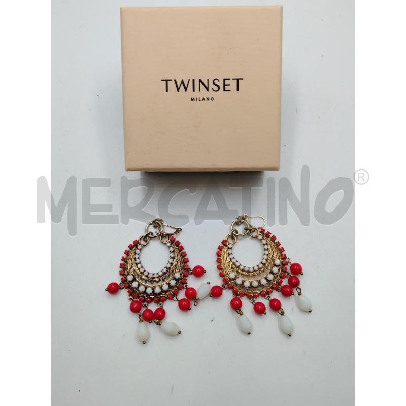 ORECCHINI TWINSET DORATI PERLE RSS BI | Mercatino dell'Usato Roma viale tirreno 4
