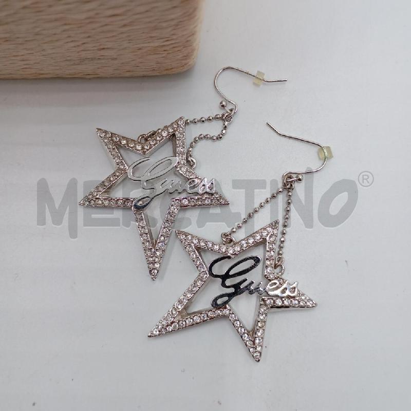 ORECCHINI + COLLANA GUESSE PEND STELLA SCRITTA  | Mercatino dell'Usato Roma viale tirreno 2