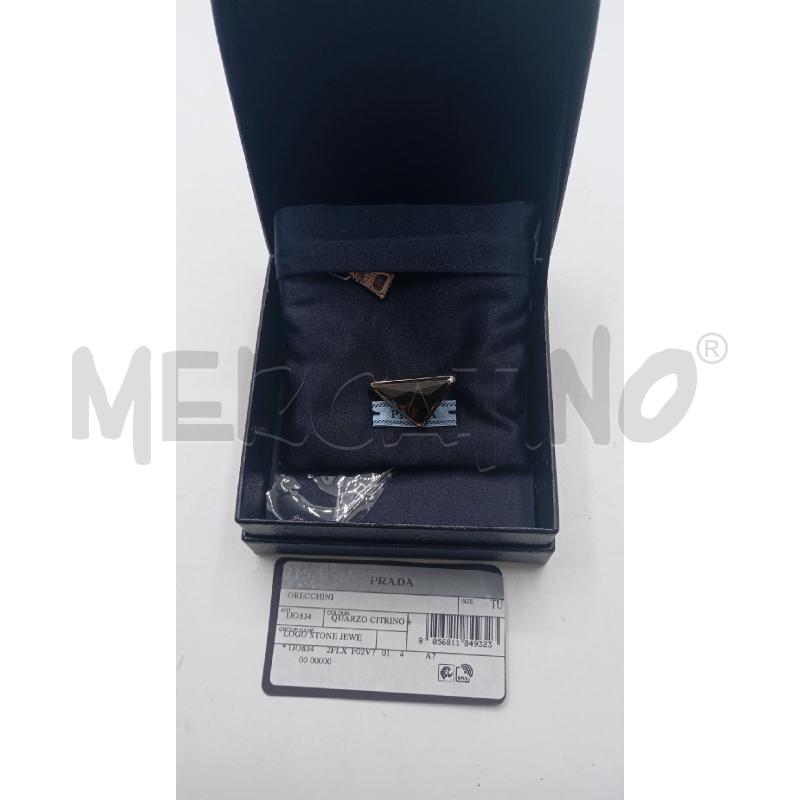 ORECCHINO PRADA TRIANGOLO SFACCETTATO | Mercatino dell'Usato Roma viale tirreno 1