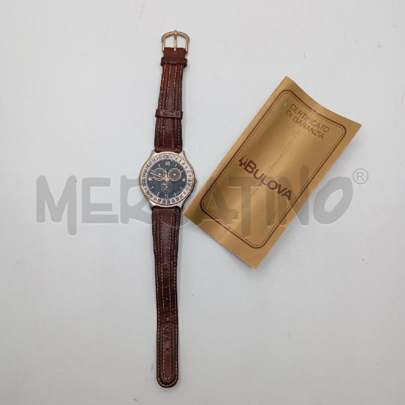 OROLOGIO DA POLSO BULOVA CINTURINO  MARRONE  | Mercatino dell'Usato Roma viale tirreno 1