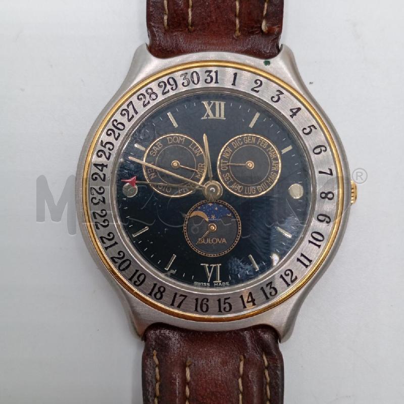 OROLOGIO DA POLSO BULOVA CINTURINO  MARRONE  | Mercatino dell'Usato Roma viale tirreno 2
