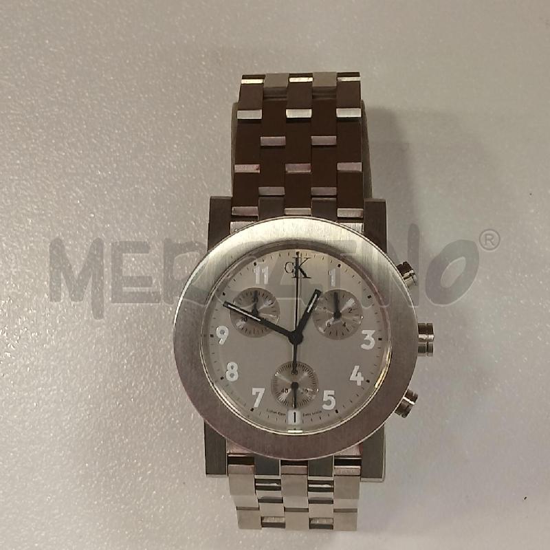 OROLOGIO DA POLSO CALVIN KLEIN ARGENTATO | Mercatino dell'Usato Roma viale tirreno 1