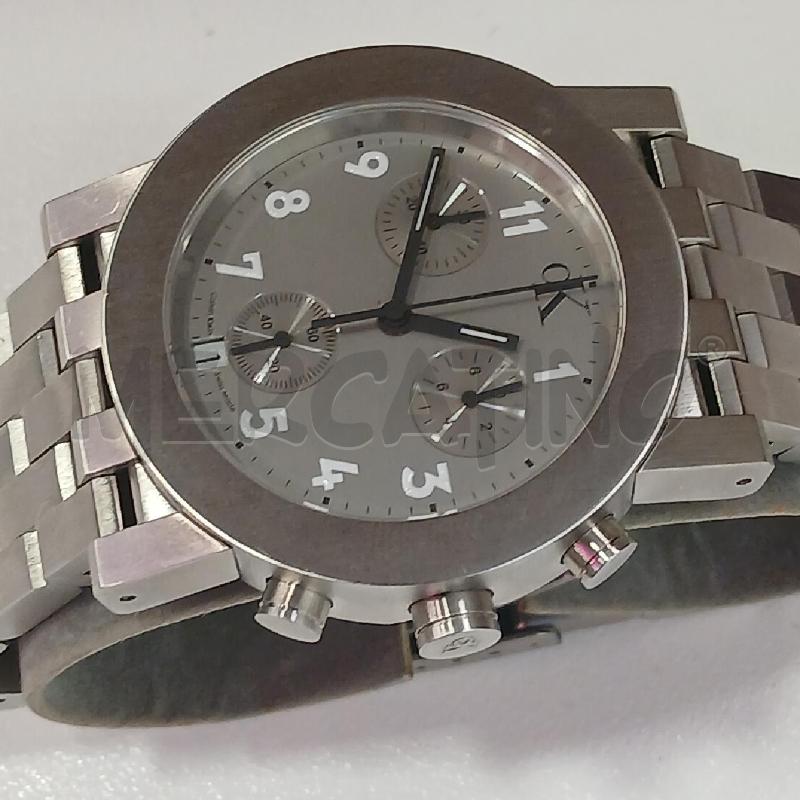 OROLOGIO DA POLSO CALVIN KLEIN ARGENTATO | Mercatino dell'Usato Roma viale tirreno 2