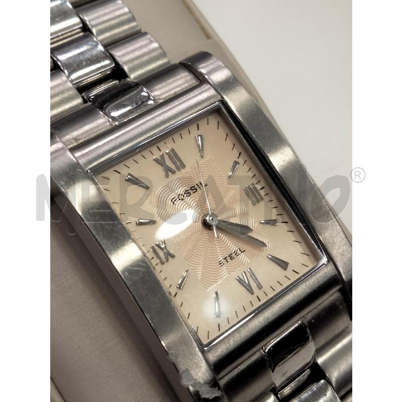 OROLOGIO DA POLSO FOSSIL ARGENTATO CENTRALEN ROSA DORATO | Mercatino dell'Usato Roma viale tirreno 3