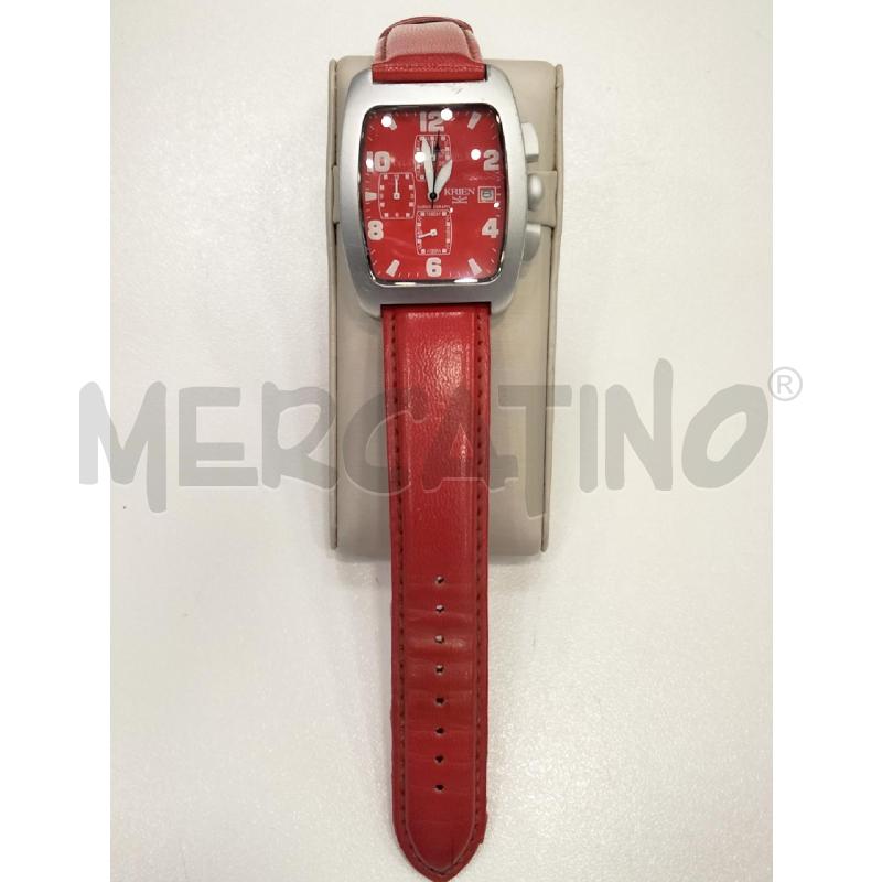 OROLOGIO DA POLSO KRIEN ROSSO | Mercatino dell'Usato Roma viale tirreno 1