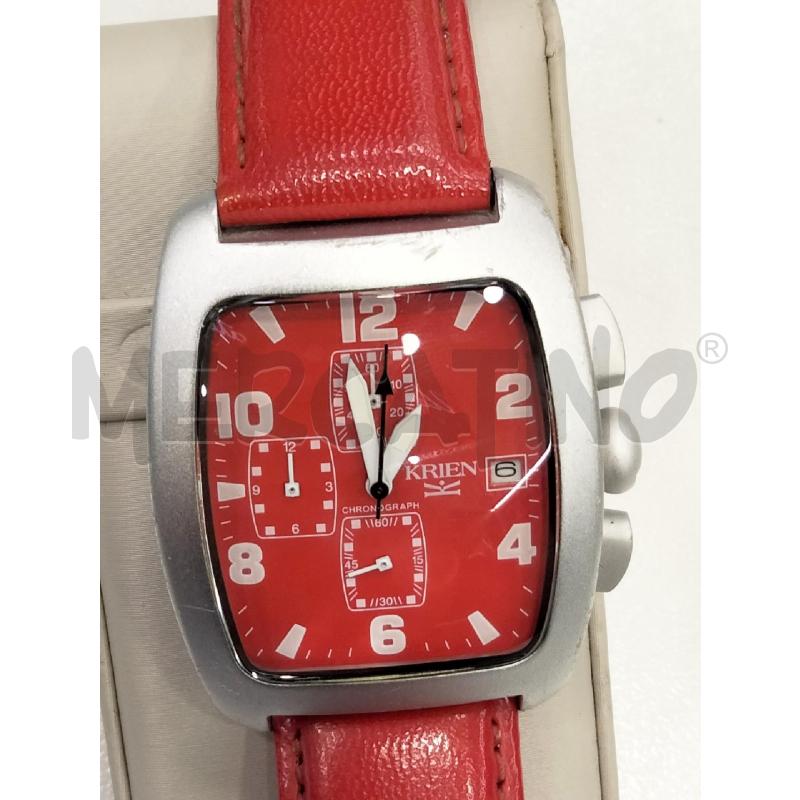 OROLOGIO DA POLSO KRIEN ROSSO | Mercatino dell'Usato Roma viale tirreno 3
