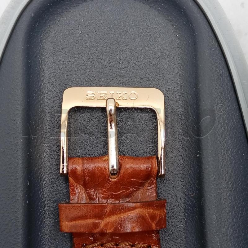 OROLOGIO DA POLSO SEIKO QUADRANTE DORATO CINTURINO MARRONE | Mercatino dell'Usato Roma viale tirreno 3