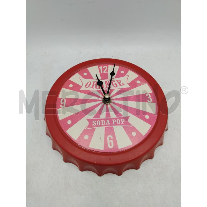 OROLOGIO PARETE ORANGE SODA POP | Mercatino dell'Usato Roma viale tirreno 1