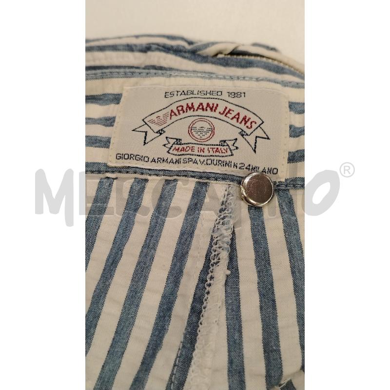 PANTALONCINO D ARMANI JEANS RIGHE BL BI | Mercatino dell'Usato Roma viale tirreno 3