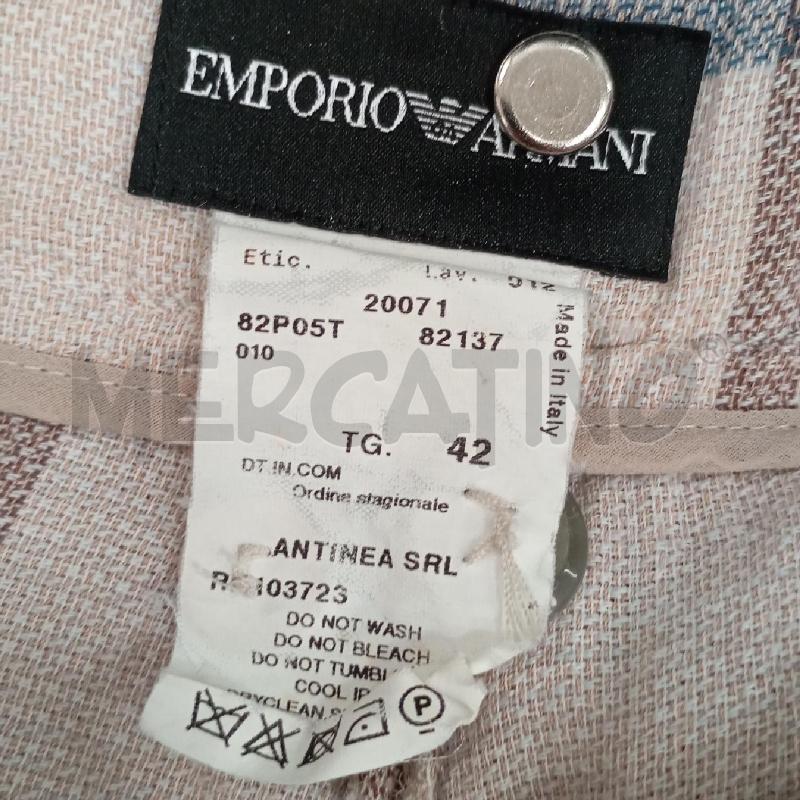 PANTALONCINO D EMPORIO ARMANI TARTAN BE MA BL  | Mercatino dell'Usato Roma viale tirreno 3