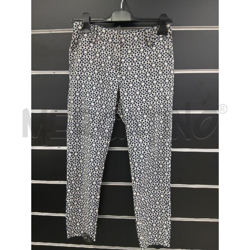PANTALONE D ARMANI JUNIOR BLU FANTASIA FLOREALE BIANCO | Mercatino dell'Usato Roma viale tirreno 1