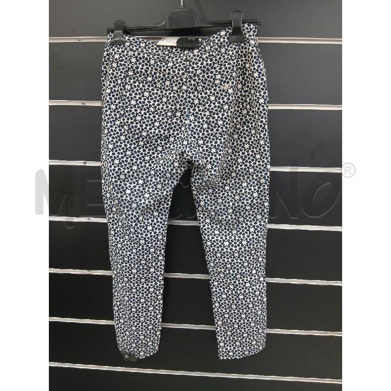 PANTALONE D ARMANI JUNIOR BLU FANTASIA FLOREALE BIANCO | Mercatino dell'Usato Roma viale tirreno 2