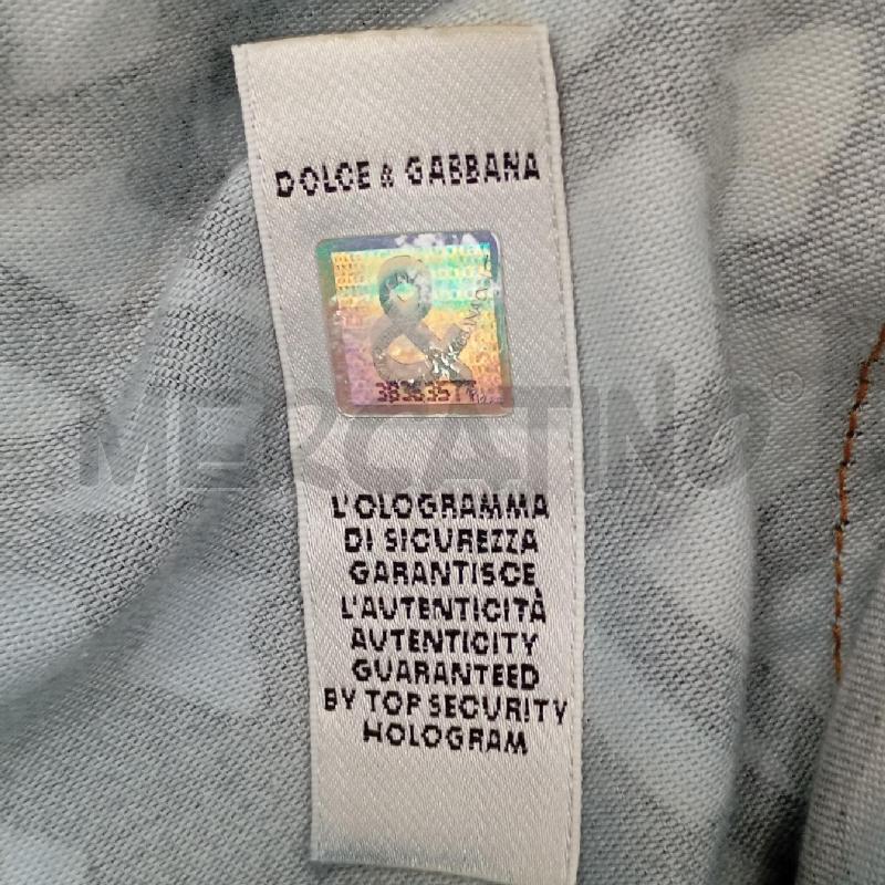 PANTALONE D DOLCE&GABBANA BLU/GIALLO | Mercatino dell'Usato Roma viale tirreno 5