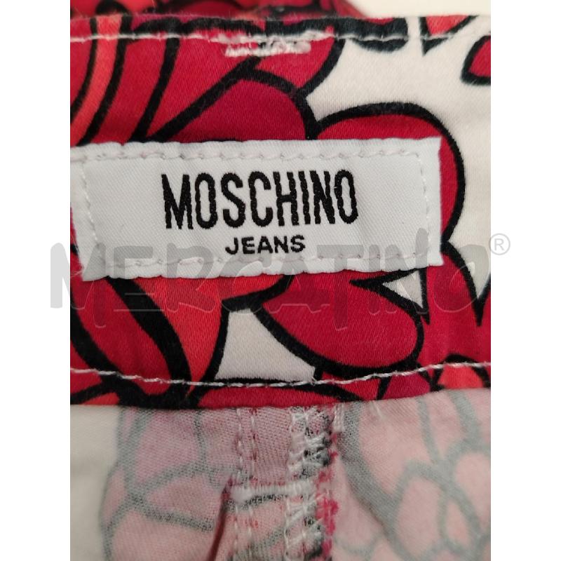 PANTALONE D MOSCHINO JEANS BI FIORI RSS PROFILI NE  | Mercatino dell'Usato Roma viale tirreno 3