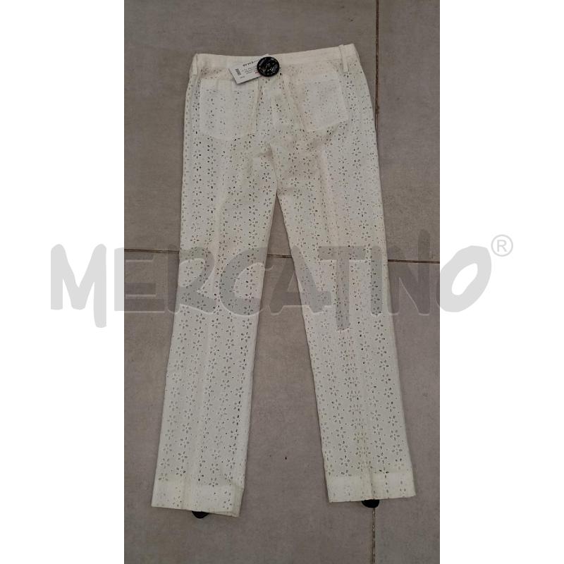 PANTALONE D PATRIZIA PEPE BIANCO TRAFORATI | Mercatino dell'Usato Roma viale tirreno 2