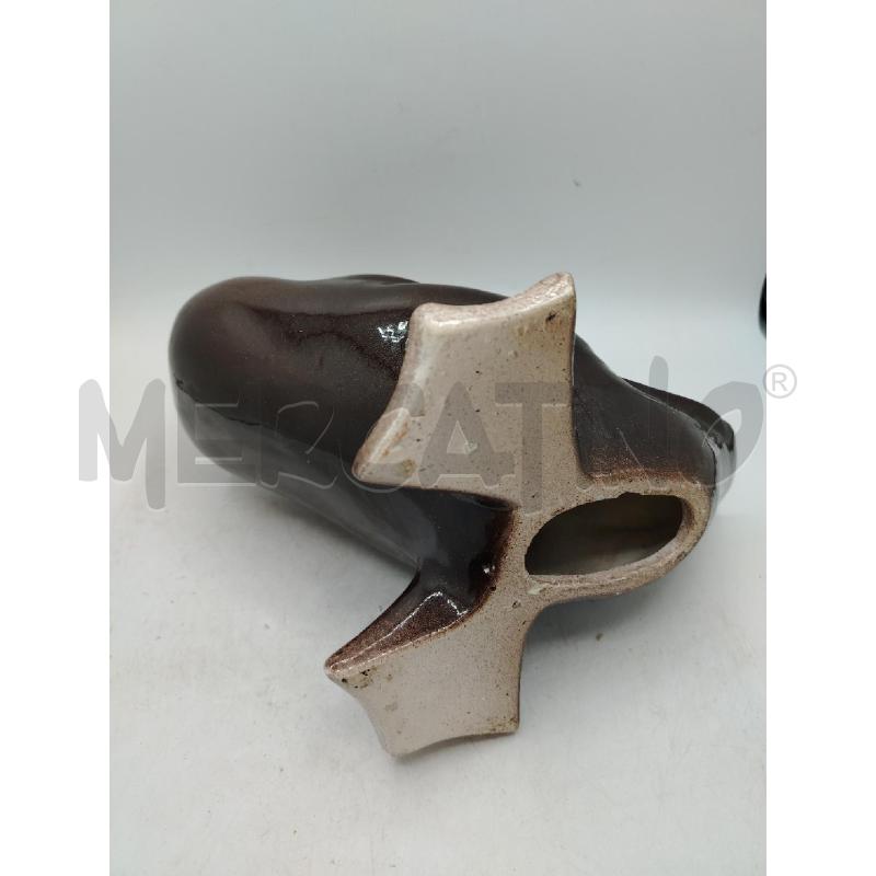 PAPERA CER SMALTATA MARRONE | Mercatino dell'Usato Roma viale tirreno 3