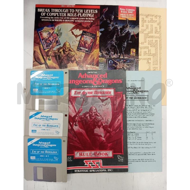 PC ADVANCED D&D EYE OF THE BEHOLDER | Mercatino dell'Usato Roma viale tirreno 3