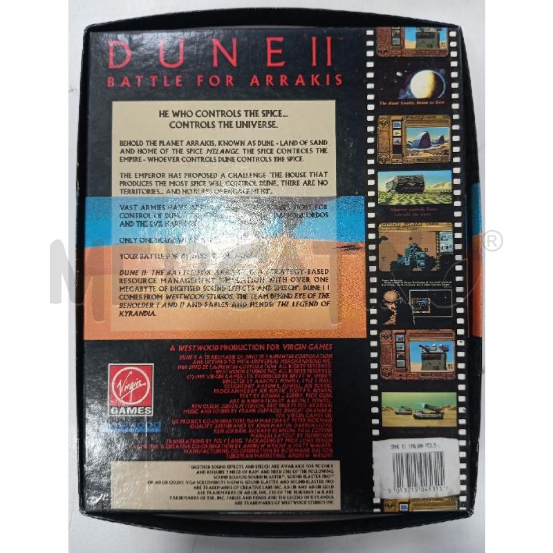 PC DUNE II BATTLE FOR ARRAKIS | Mercatino dell'Usato Roma viale tirreno 2