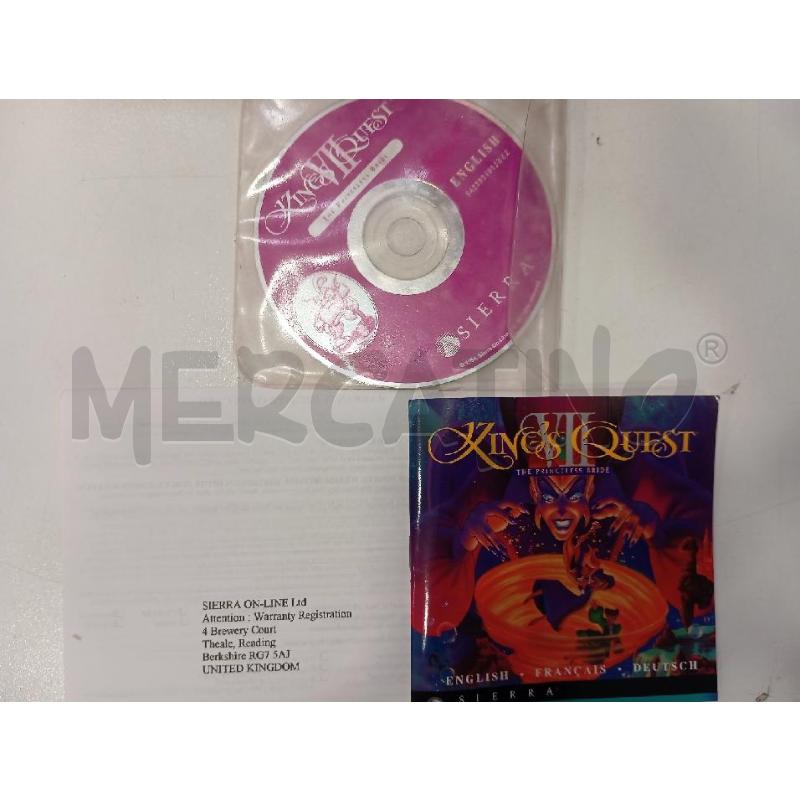 PC KING'S QUEST VII THE PRINCELESS BRIDE | Mercatino dell'Usato Roma viale tirreno 3
