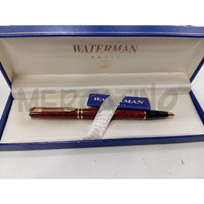 PENNA SFERA WATERMAN ROSSA MARMORIZZATA | Mercatino dell'Usato Roma viale tirreno 1