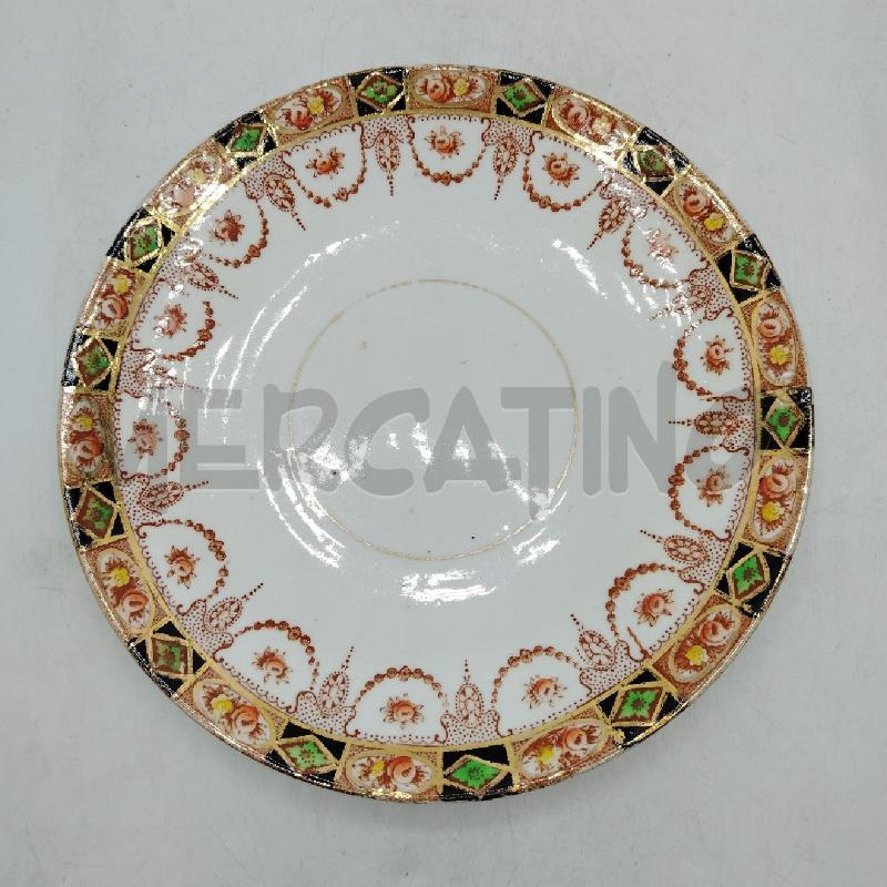PIATTINO ROYAL ALBERT DEC ORO VERDE NERO | Mercatino dell'Usato Roma viale tirreno 2