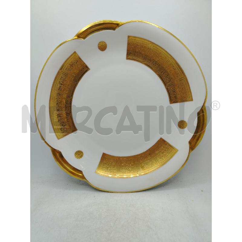 PIATTO DA COLL ZINZI DECORI ORO | Mercatino dell'Usato Roma viale tirreno 1