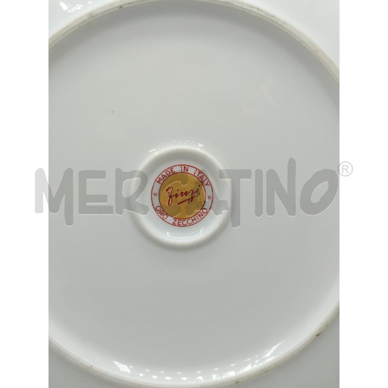 PIATTO DA COLL ZINZI DECORI ORO | Mercatino dell'Usato Roma viale tirreno 4