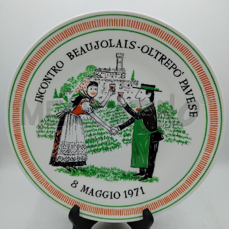 PIATTO GINORI INCONTRO BEAUJOLAIS1971 | Mercatino dell'Usato Roma viale tirreno 1