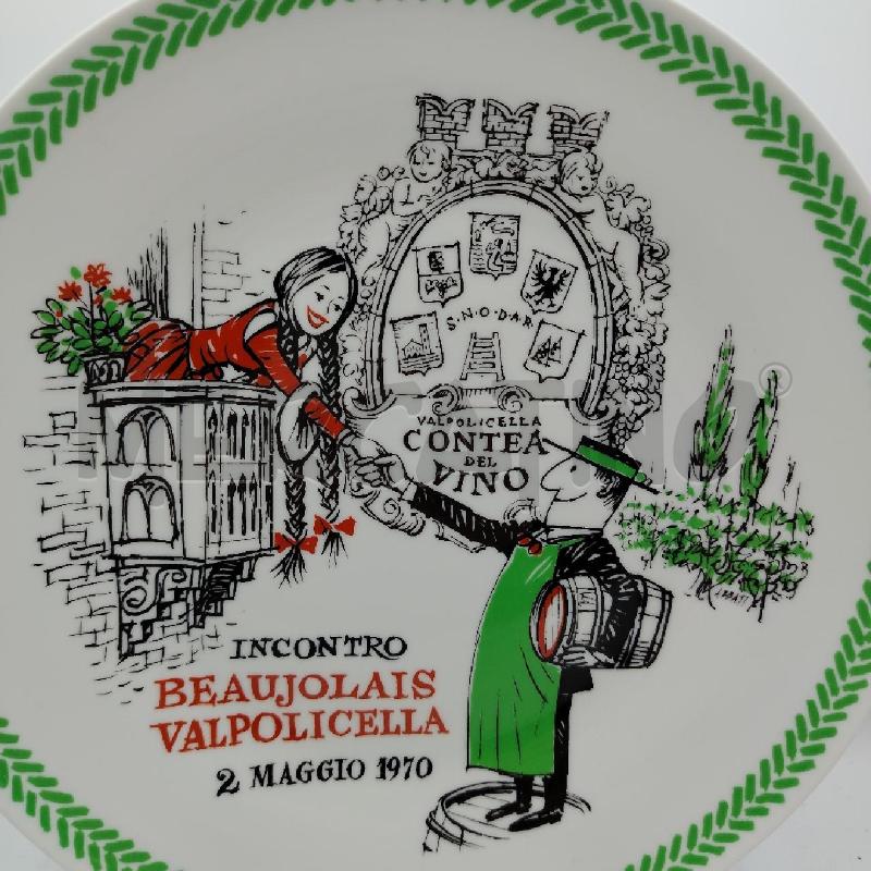 PIATTO GINORI INCONTRO BEAUJOLAIS 1970 | Mercatino dell'Usato Roma viale tirreno 2