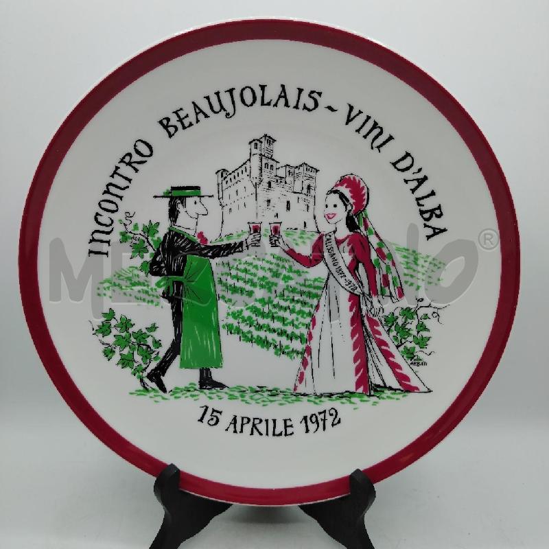 PIATTO GINORI INCONTRO BEAUJOLAIS 1972 | Mercatino dell'Usato Roma viale tirreno 1