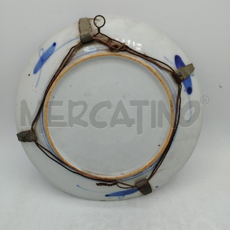 PIATTO PORCELLANA ANTICO DA COLL MOTIVI FLOREALI | Mercatino dell'Usato Roma viale tirreno 2