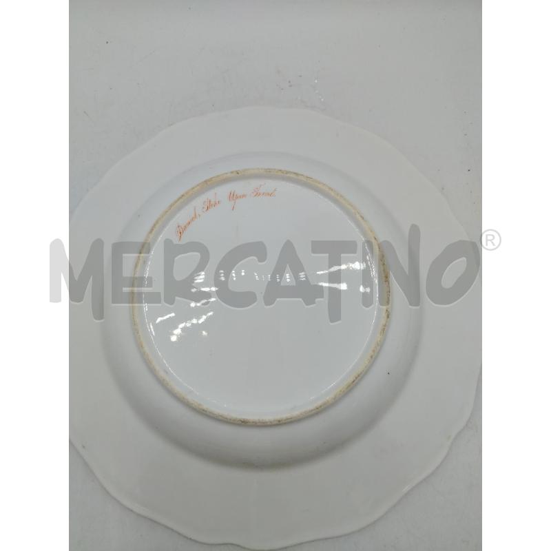 PIATTO PORCELLANA RIGO ORO CORONA CENTRALE | Mercatino dell'Usato Roma viale tirreno 3