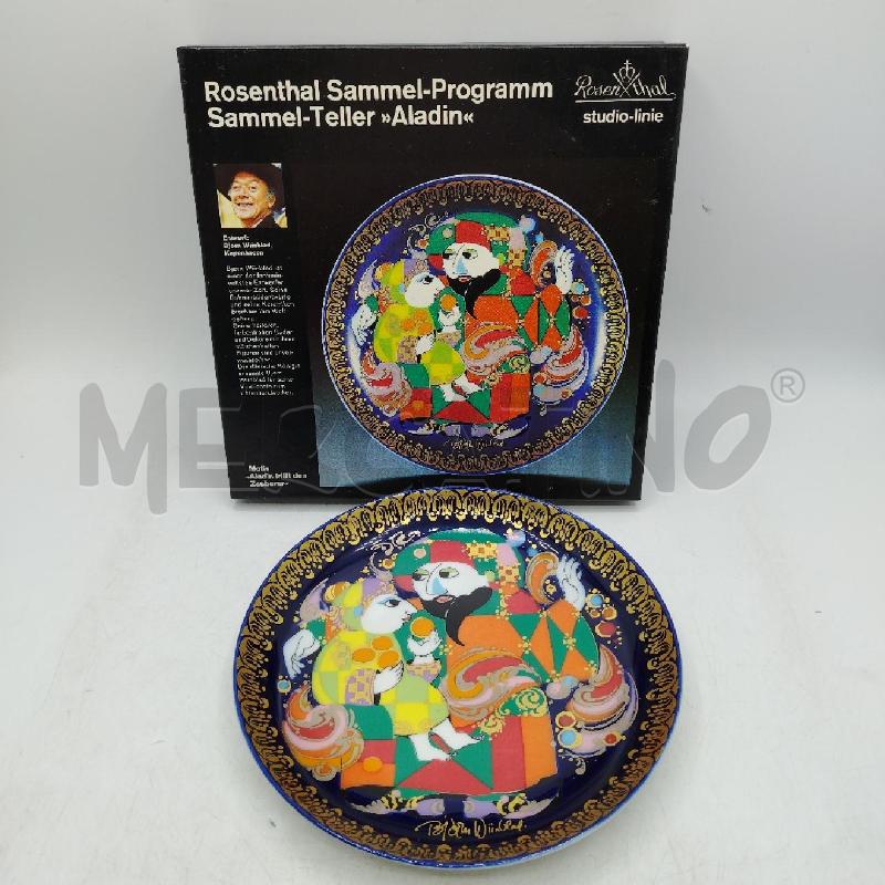 PIATTO ROSENTHAL DECORATO 1982 | Mercatino dell'Usato Roma viale tirreno 1